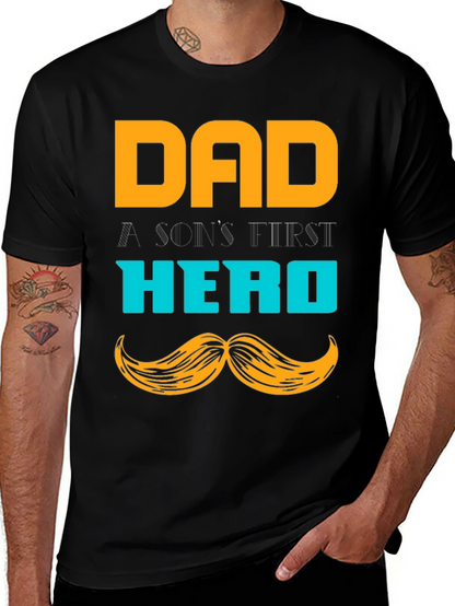 Dad Hero T-Shirt - A Sons First Hero Tee