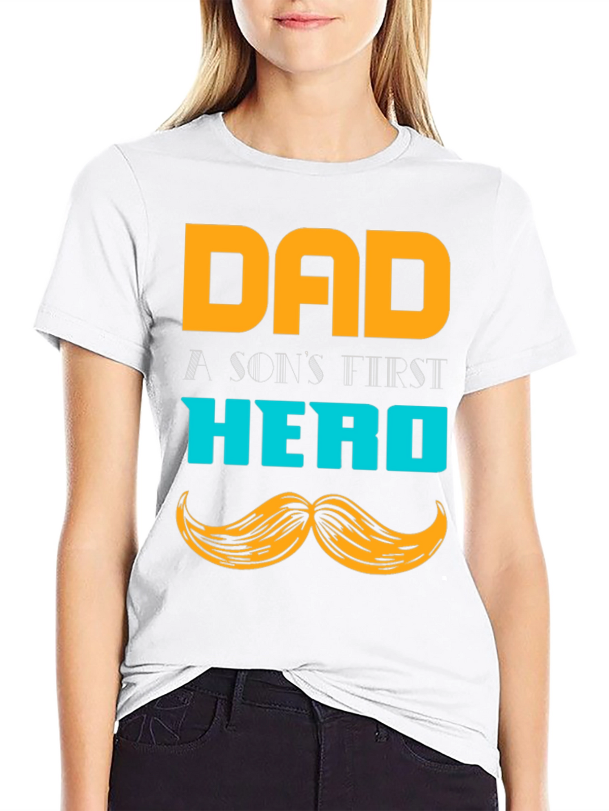 Dad Hero T-Shirt - A Sons First Hero Tee