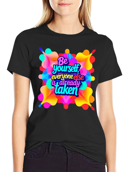 Be Yourself Graphic T-Shirt - Black