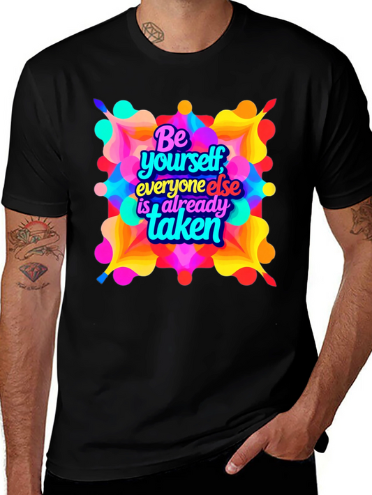 Be Yourself Graphic T-Shirt - Black
