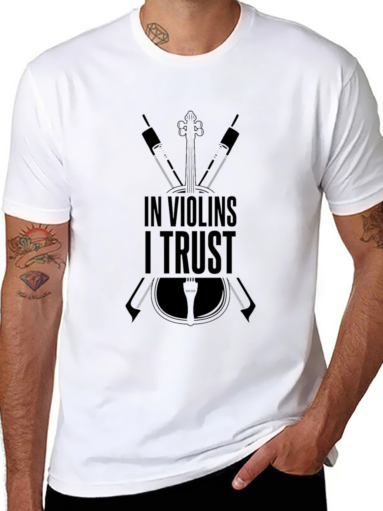 In Violins I Trust T-Shirt - Music Lover Tee
