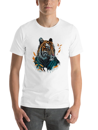 Bold Tiger Graphic T-Shirt - Stylish Crew Neck Tee