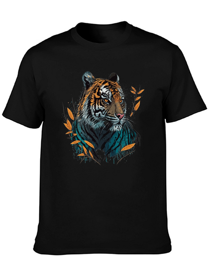 Bold Tiger Graphic T-Shirt - Stylish Crew Neck Tee