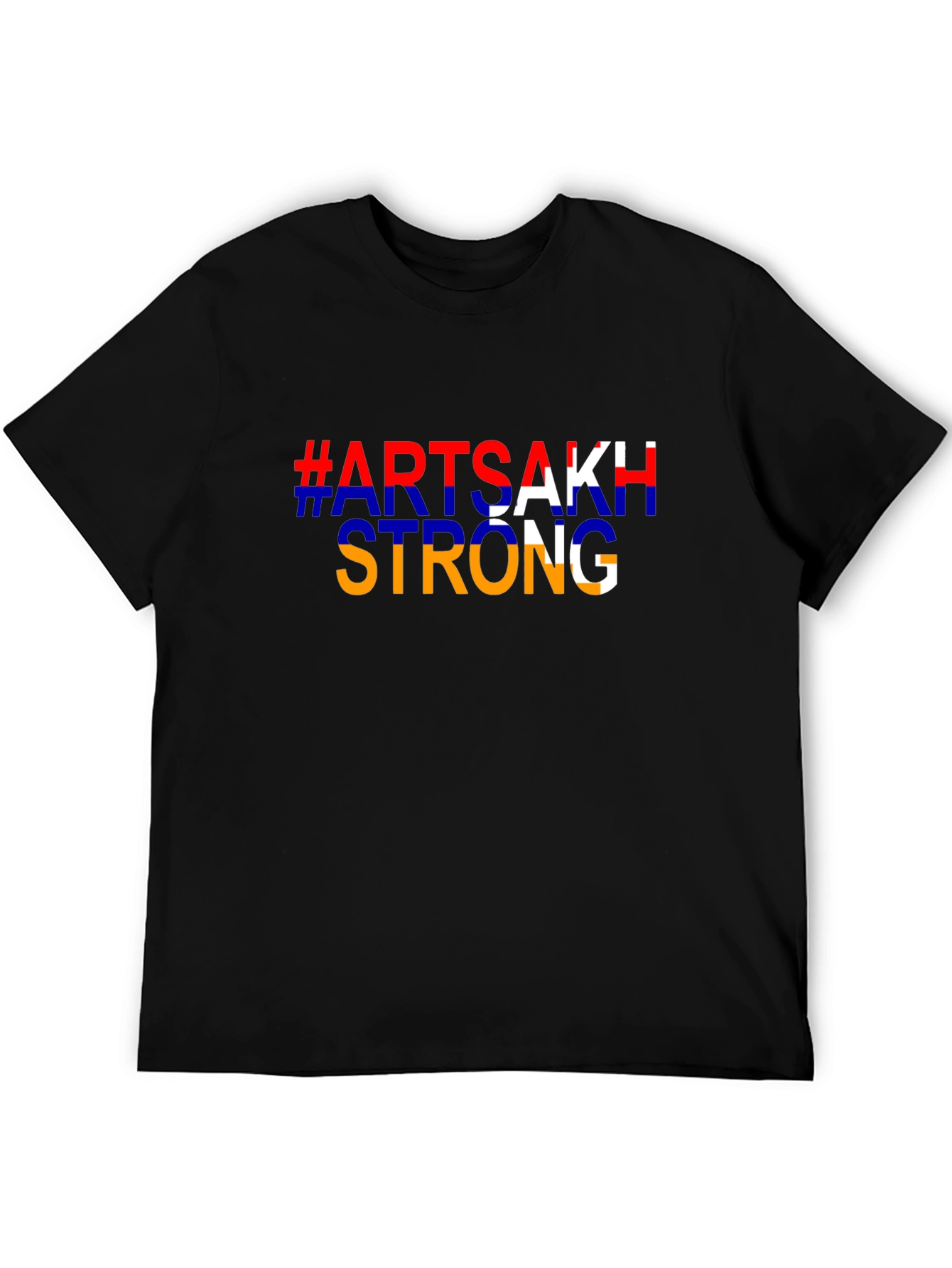 Artsakh Strong Black T-Shirt - Stand with Artsakh