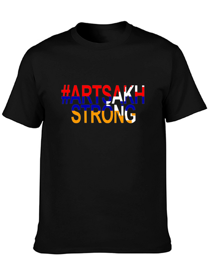 Artsakh Strong Black T-Shirt - Stand with Artsakh