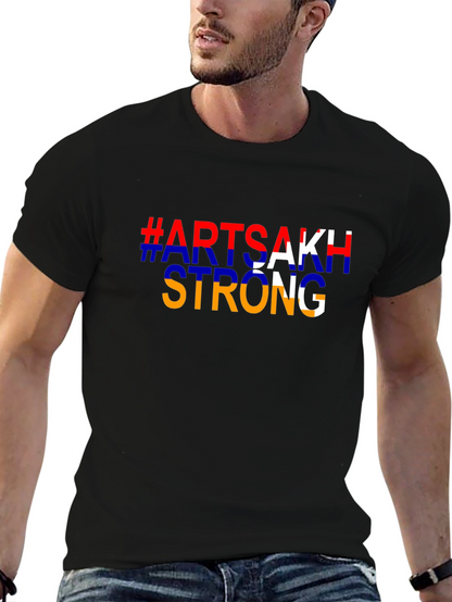Artsakh Strong Black T-Shirt - Stand with Artsakh