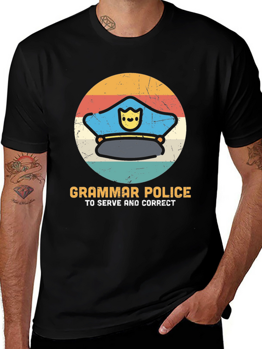 Grammar Police T-Shirt - Serve and Correct!