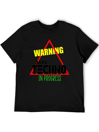 Dark Techno In Progress Graphic Tee