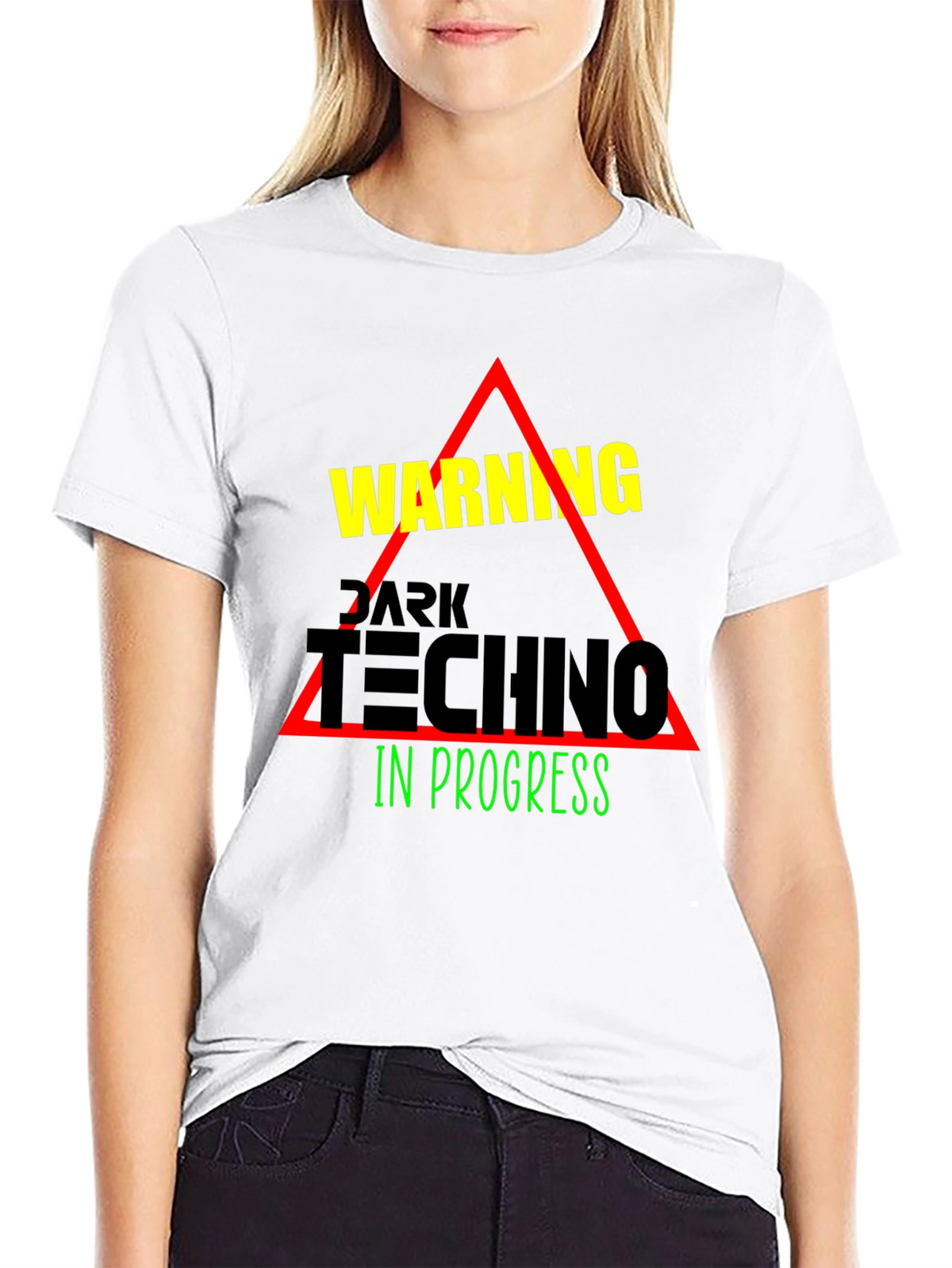 Dark Techno In Progress Graphic Tee