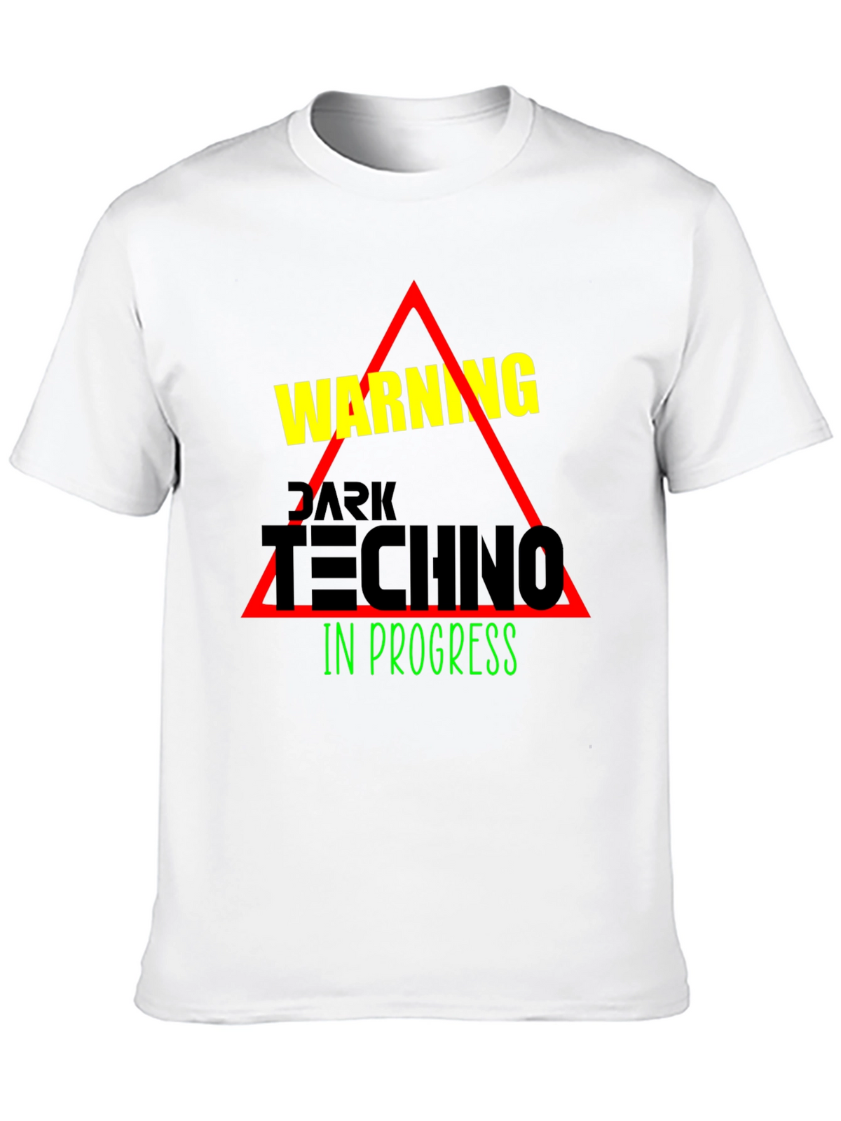 Dark Techno In Progress Graphic Tee
