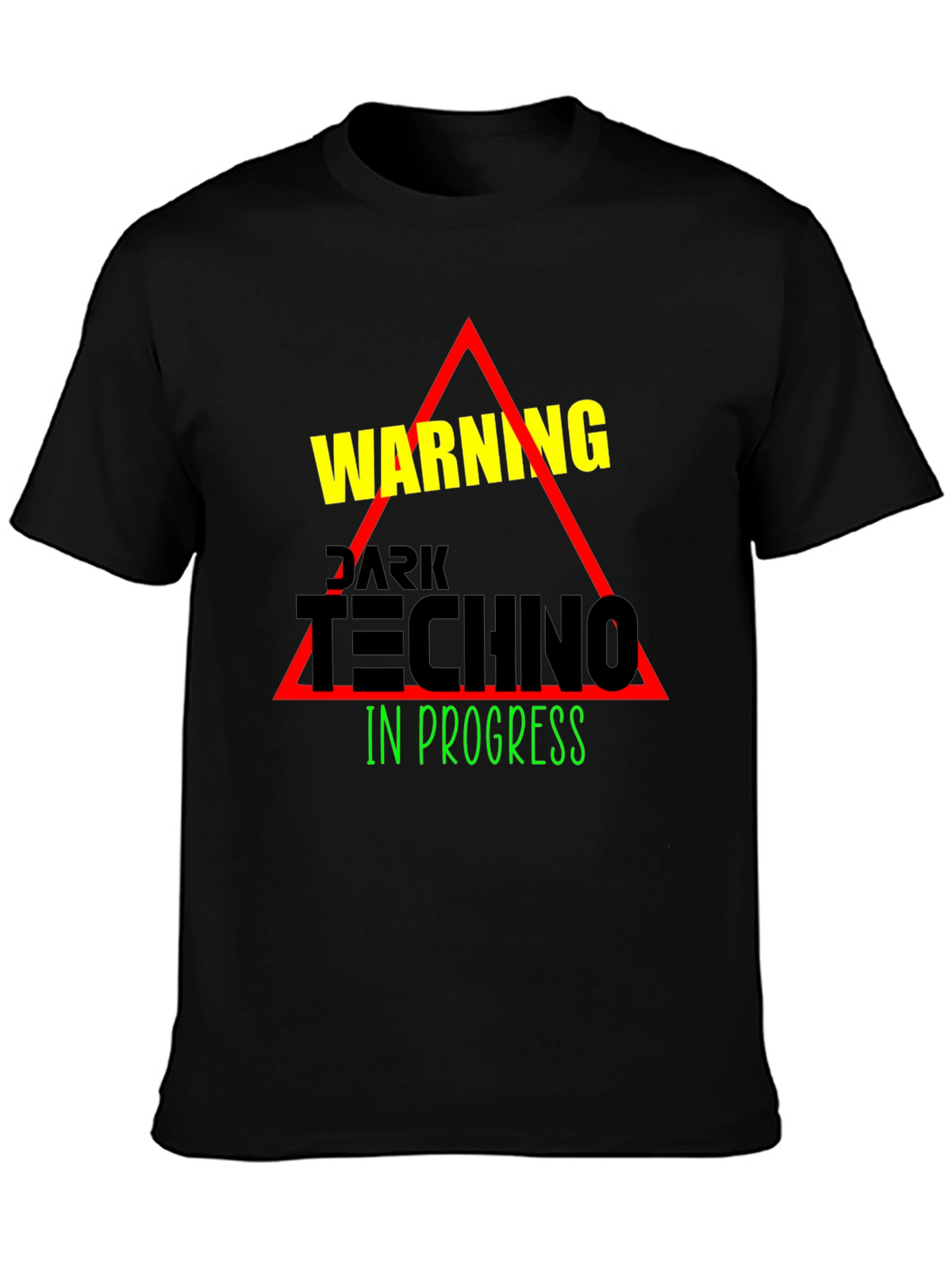 Dark Techno In Progress Graphic Tee