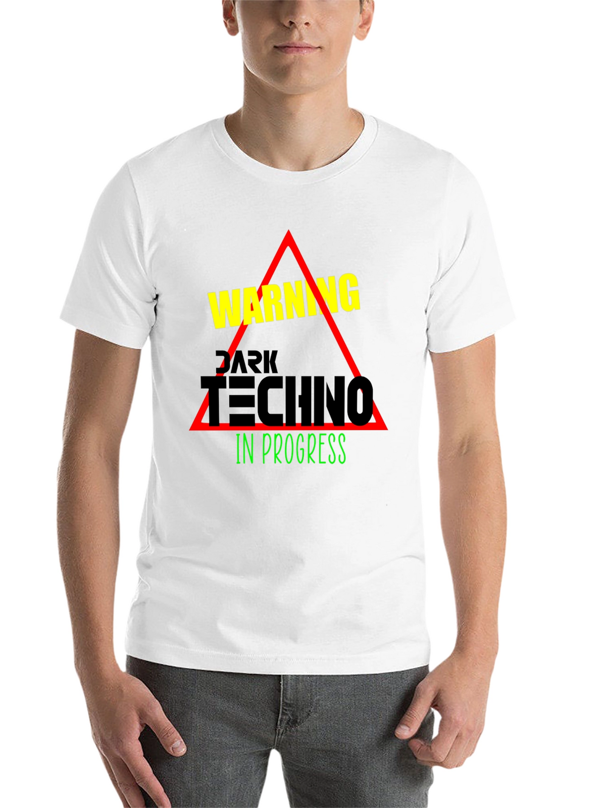 Dark Techno In Progress Graphic Tee