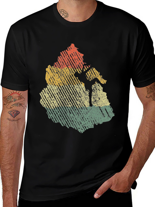 Vintage Rock Climbing T-Shirt - Distressed Design