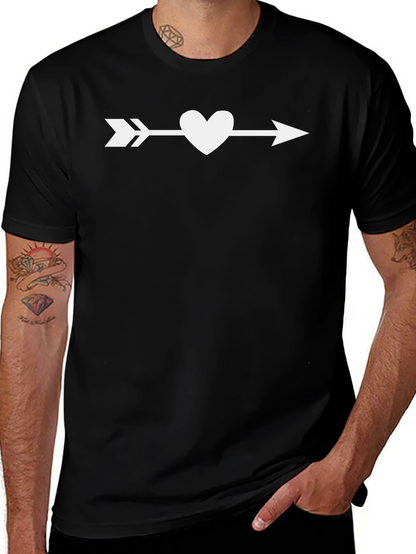 Heart Arrow Graphic Tee - Valentines Day T-Shirt
