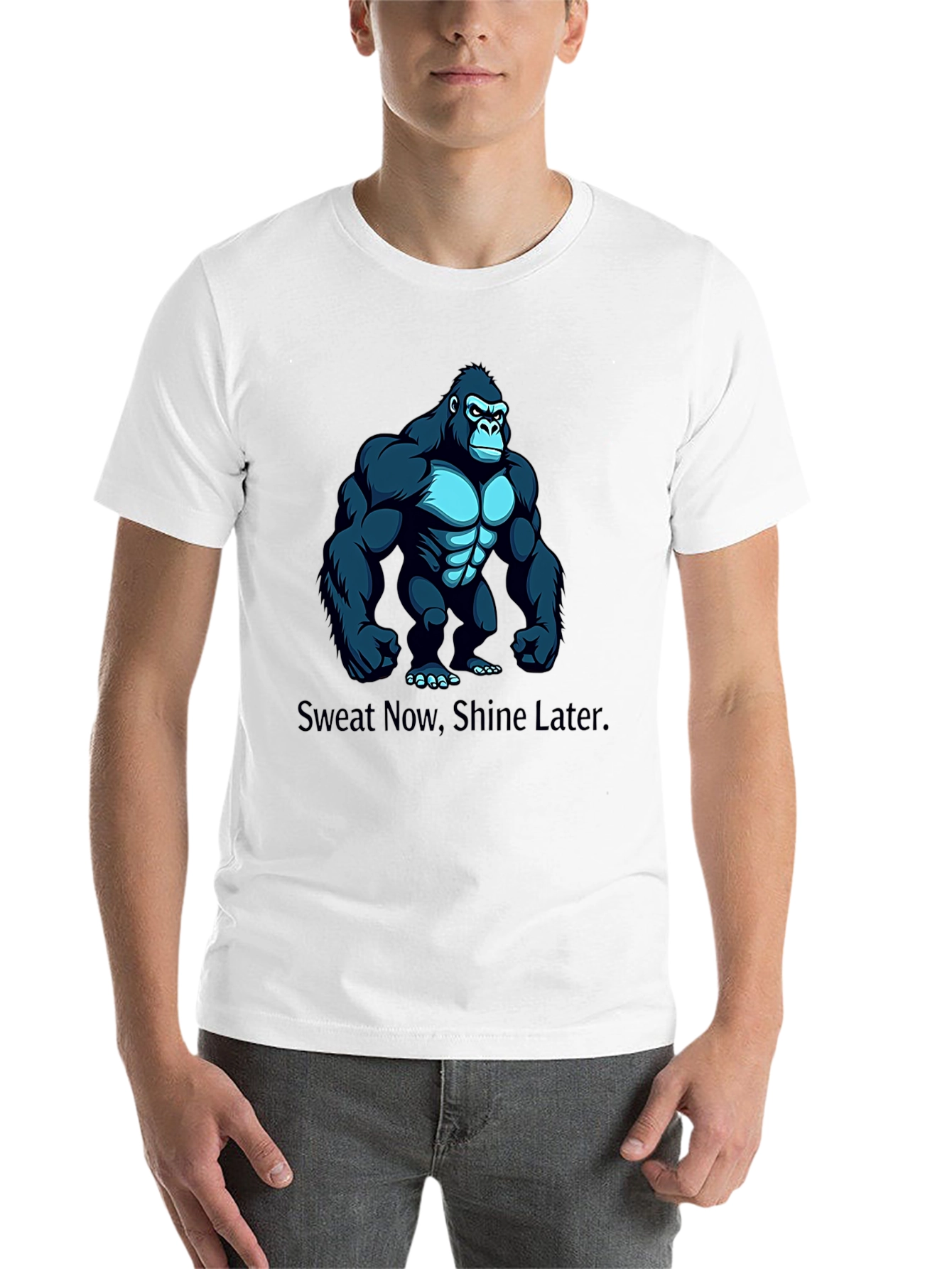 Sweat Now Shine Later Gorilla Graphic Tee