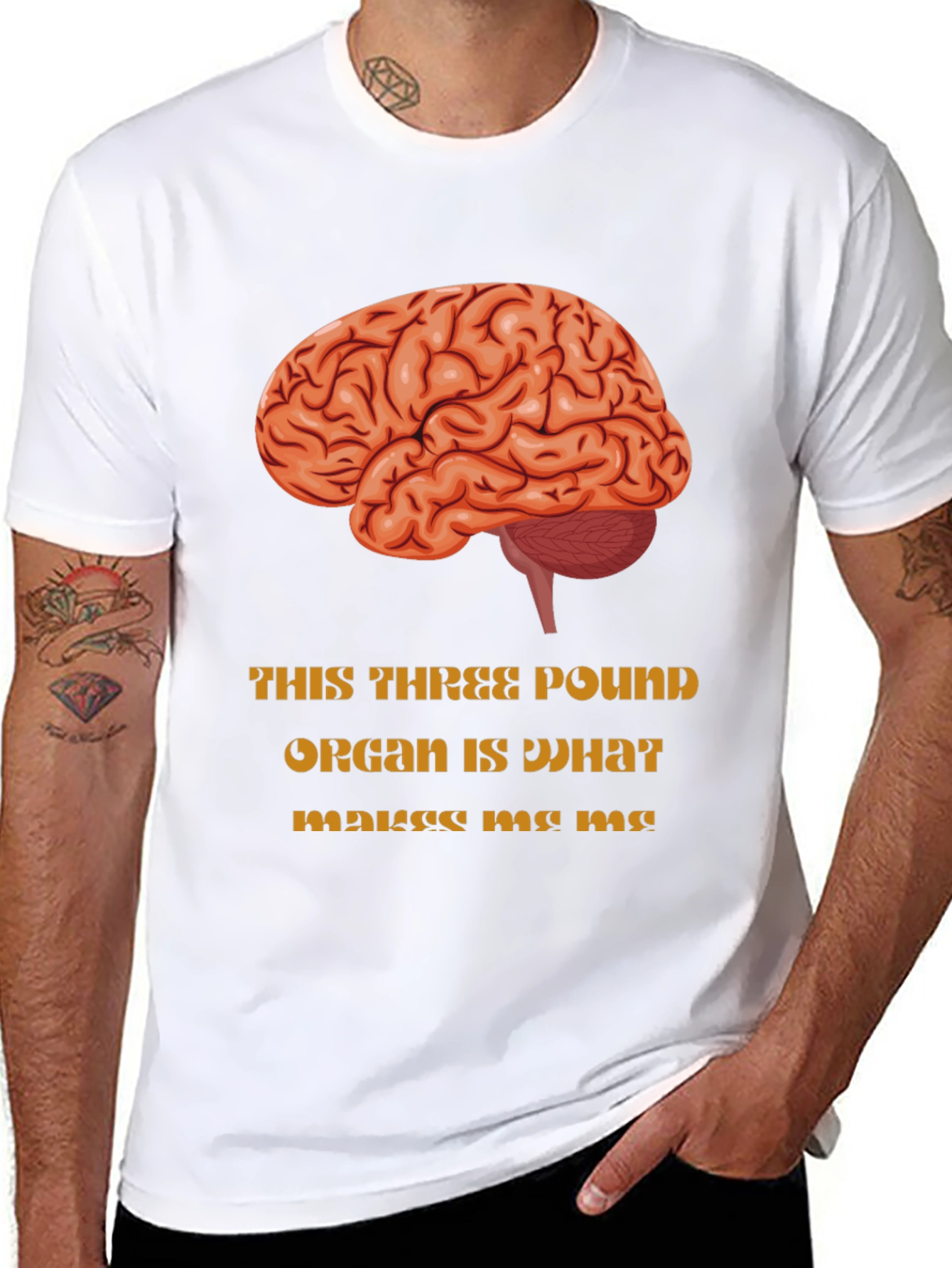Brain Graphic T-Shirt - Makes Me Me