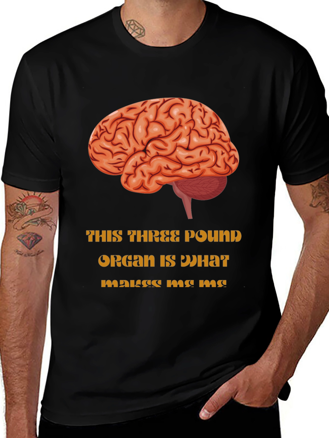 Brain Graphic T-Shirt - Makes Me Me