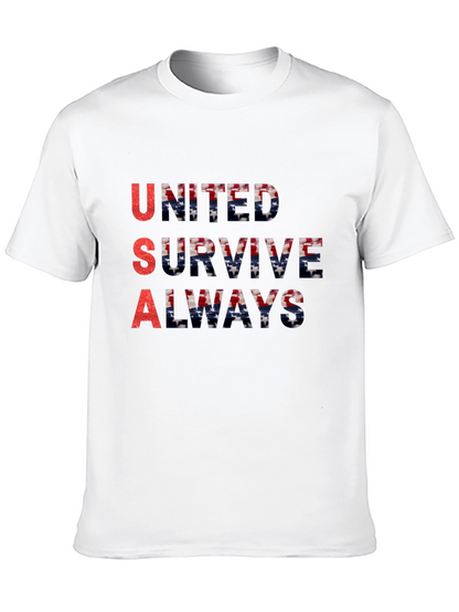 USA United Survive Always Graphic T-Shirt