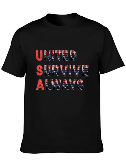 USA United Survive Always Graphic T-Shirt