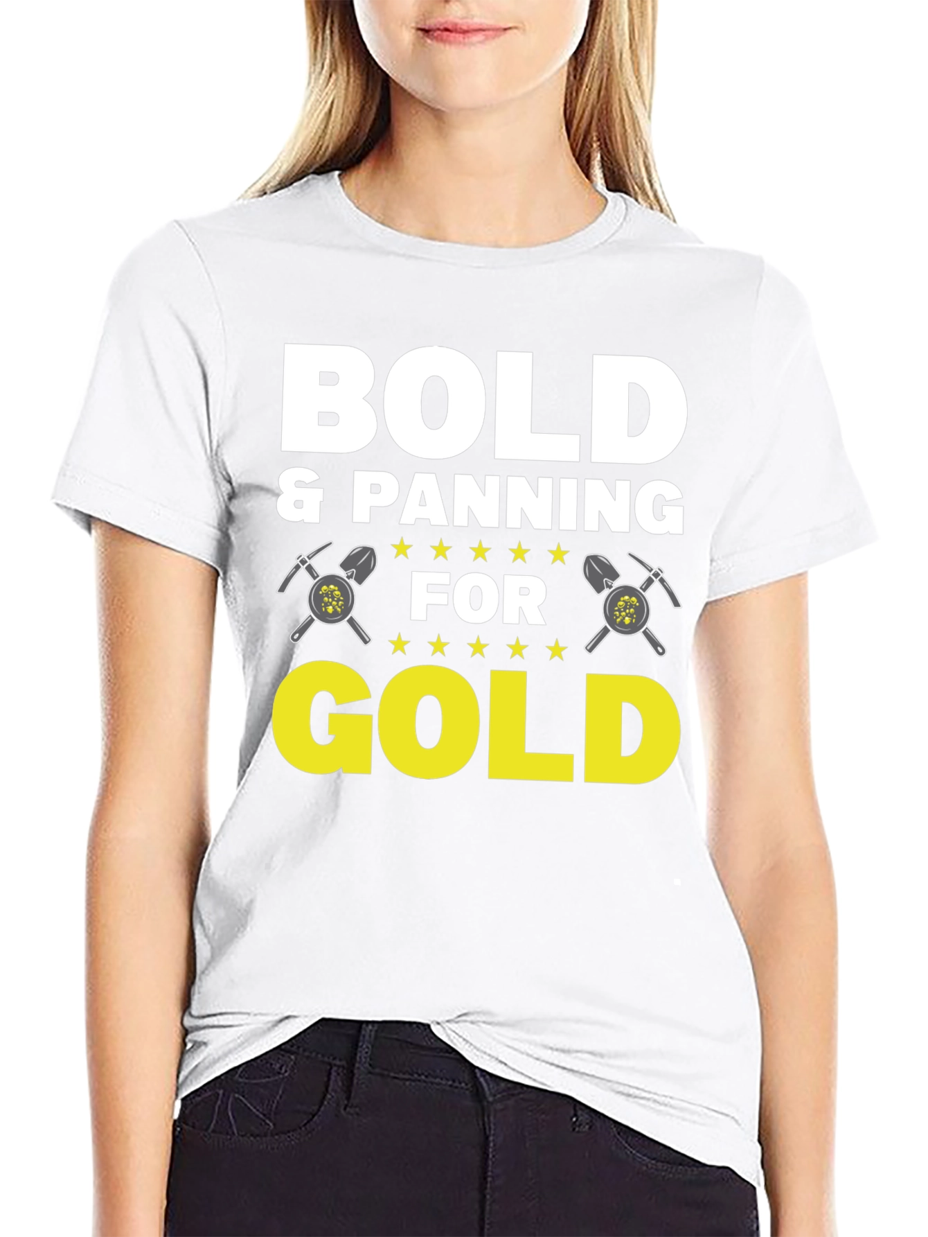 Bold & Panning for Gold Graphic Tee