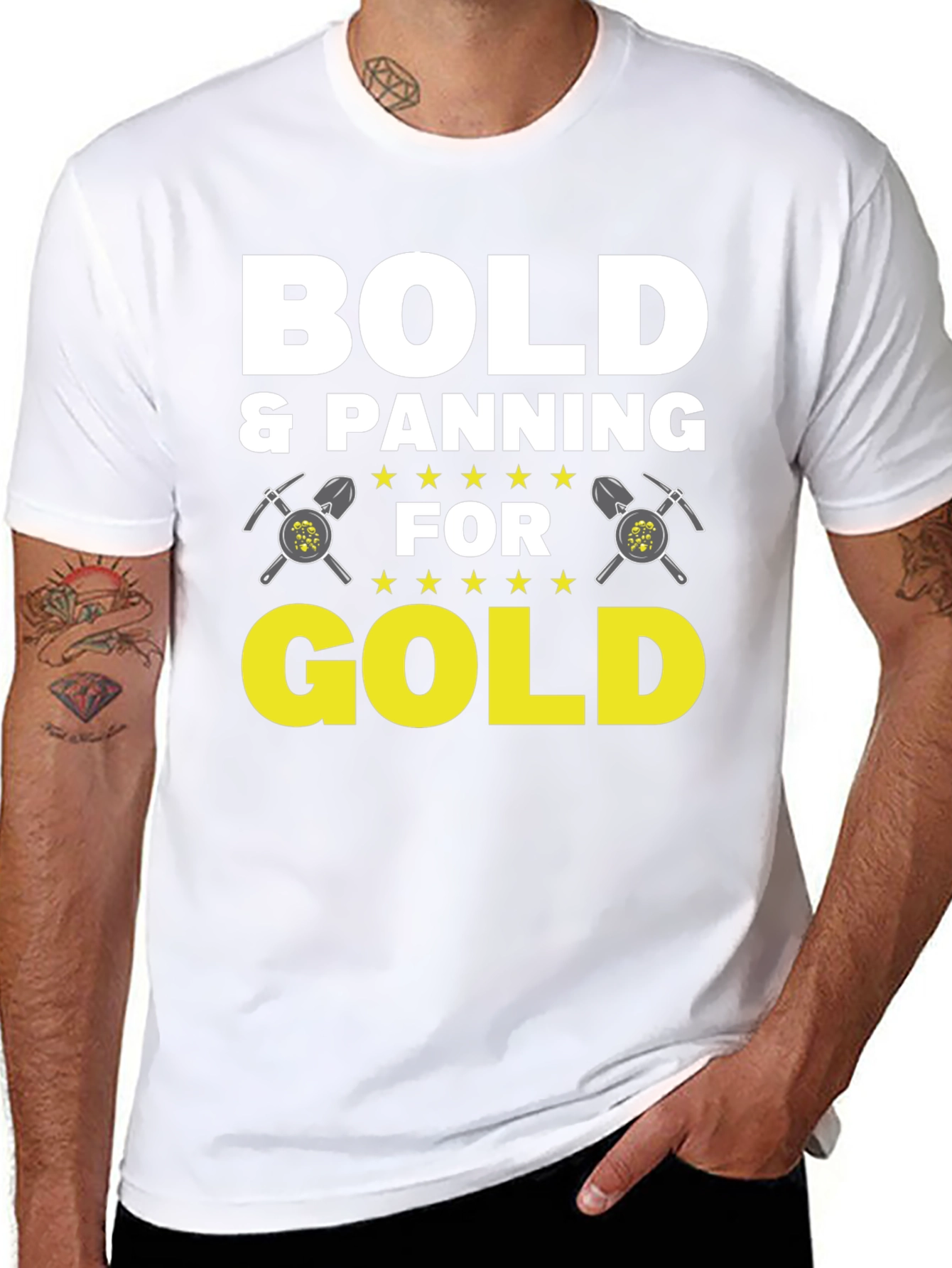 Bold & Panning for Gold Graphic Tee