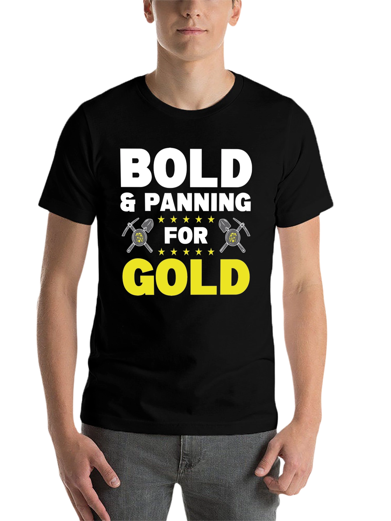 Bold & Panning for Gold Graphic Tee