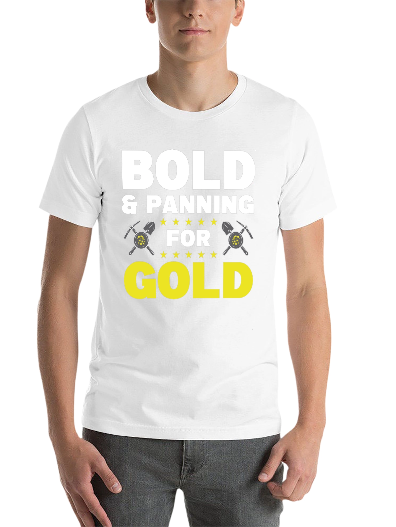 Bold & Panning for Gold Graphic Tee