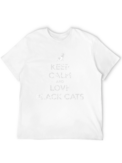 Keep Calm Black Cats T-Shirt - Soft Cotton Tee