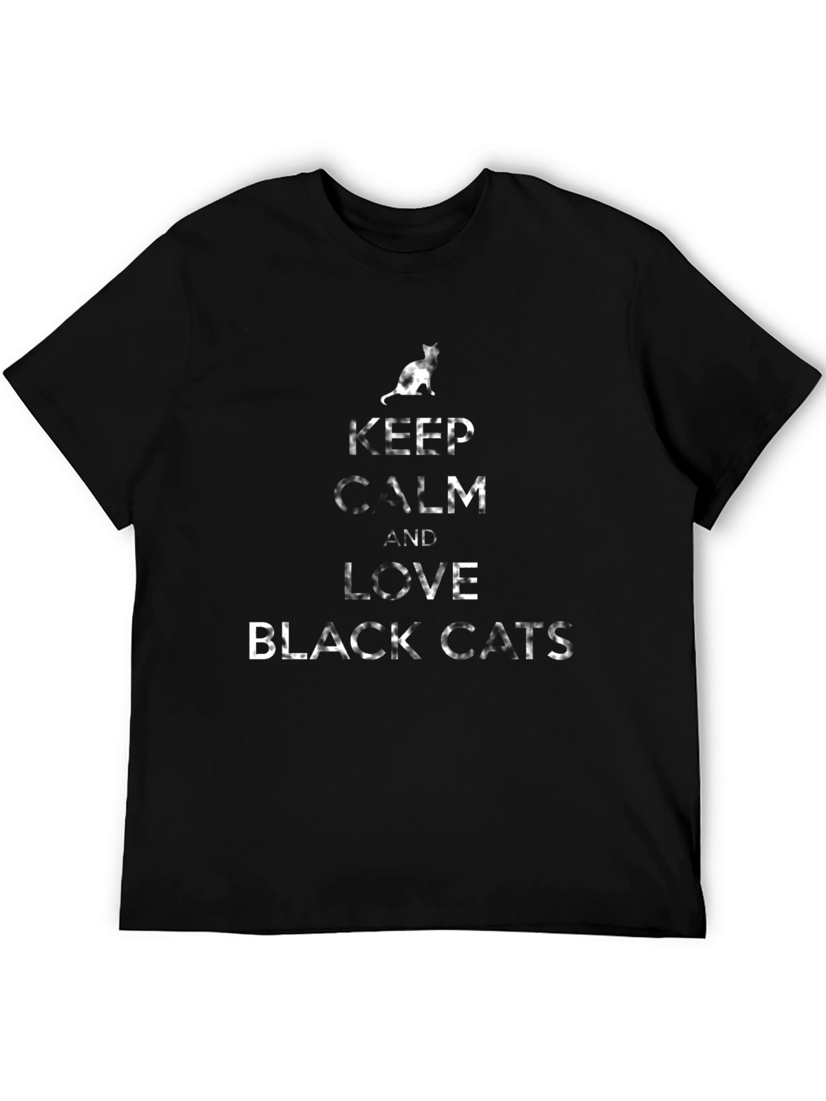 Keep Calm Black Cats T-Shirt - Soft Cotton Tee