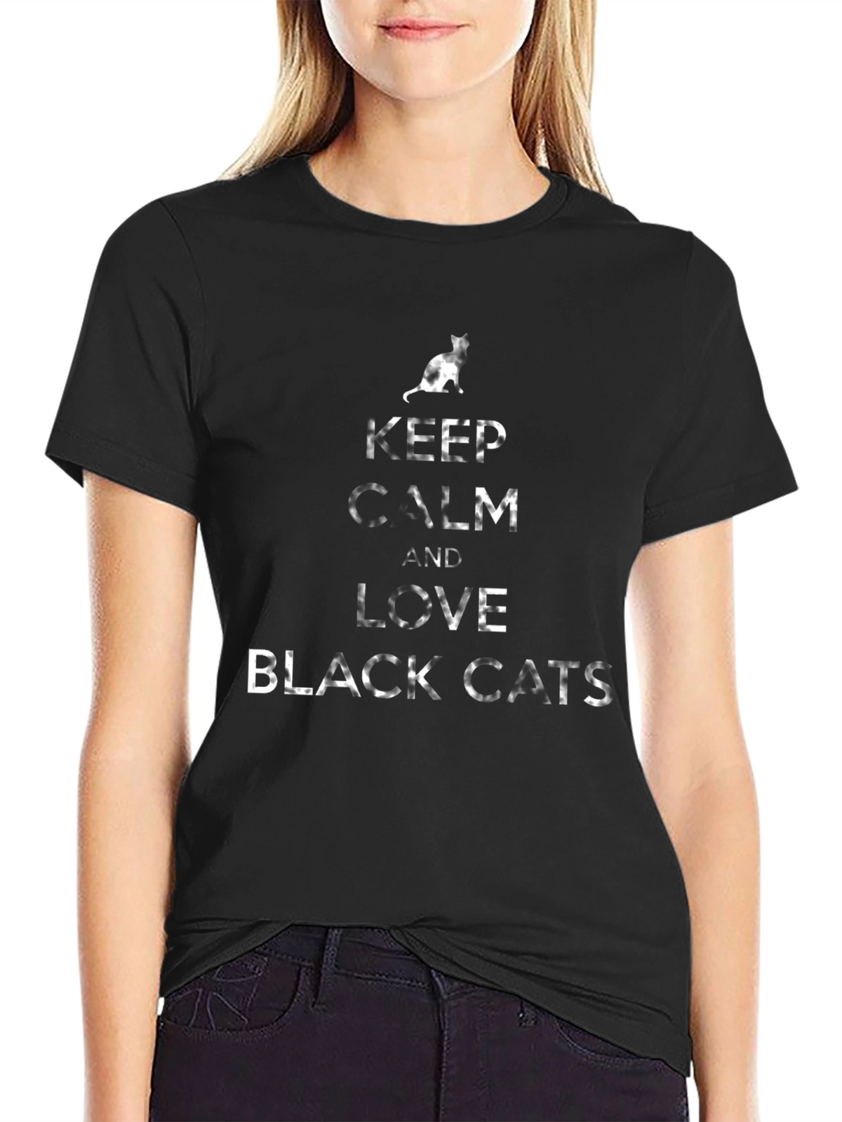 Keep Calm Black Cats T-Shirt - Soft Cotton Tee