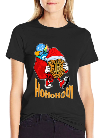Ho Ho HODL Bitcoin Christmas T-Shirt