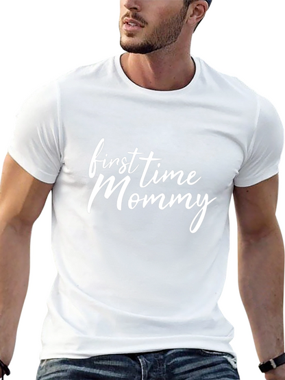 First Time Mommy Black T-Shirt