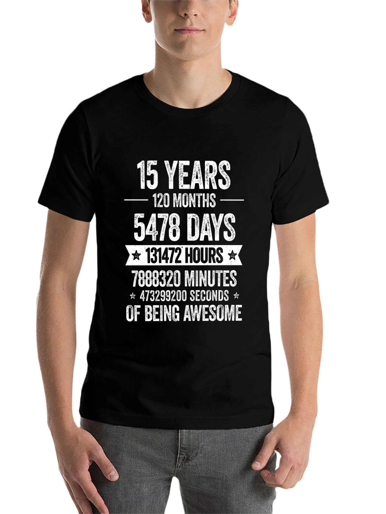 15 Years of Being Awesome Graphic T-Shirt