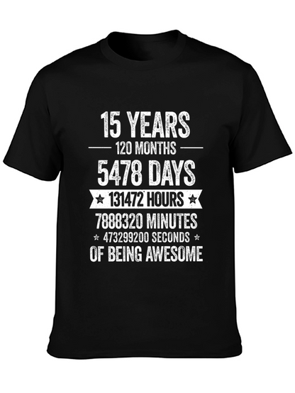 15 Years of Being Awesome Graphic T-Shirt