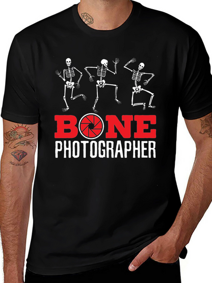 Bone Photographer Skeleton T-Shirt