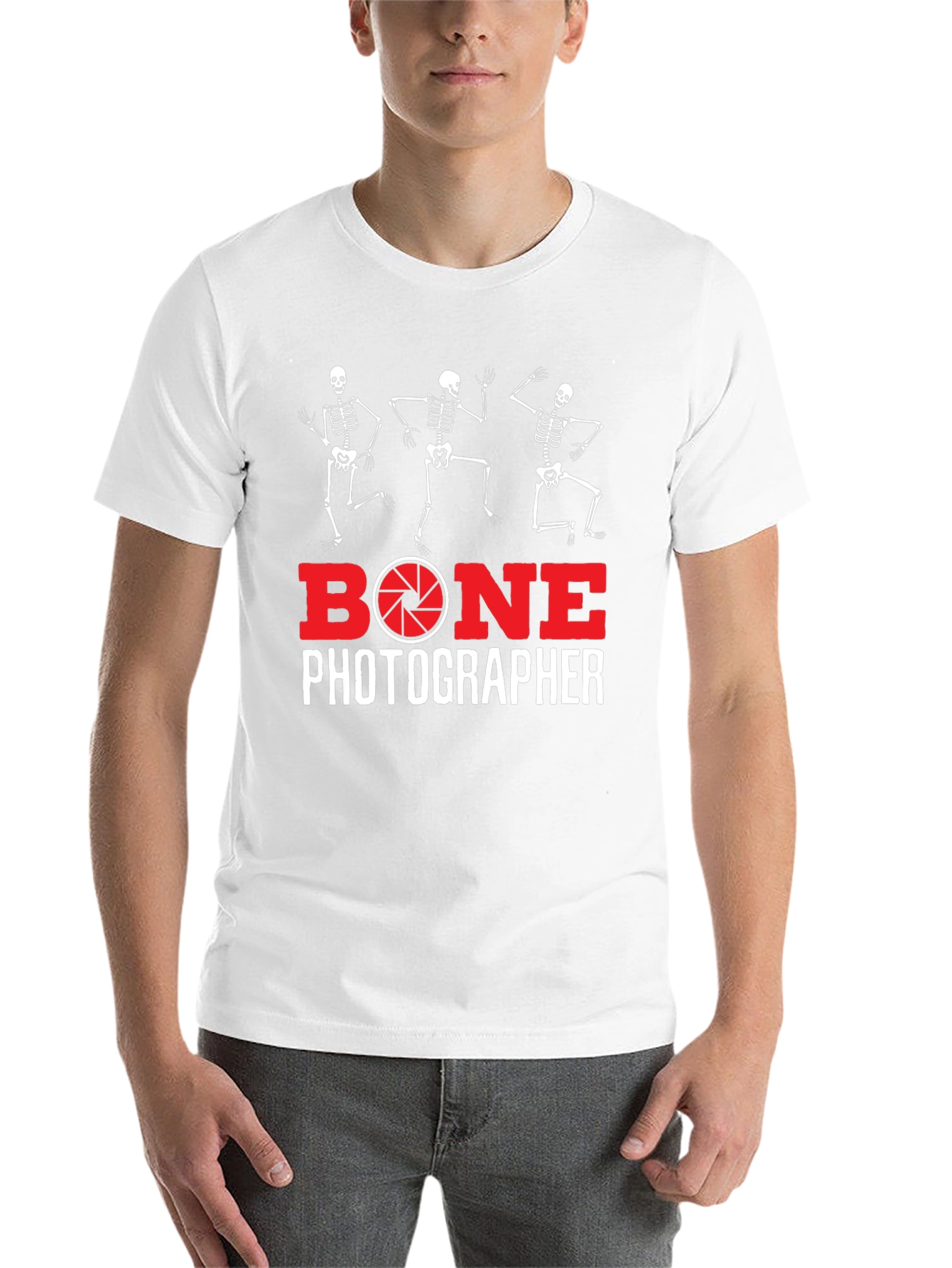 Bone Photographer Skeleton T-Shirt