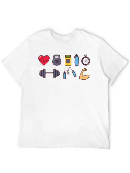 Fitness Icon Black T-Shirt Gym Lover Tee