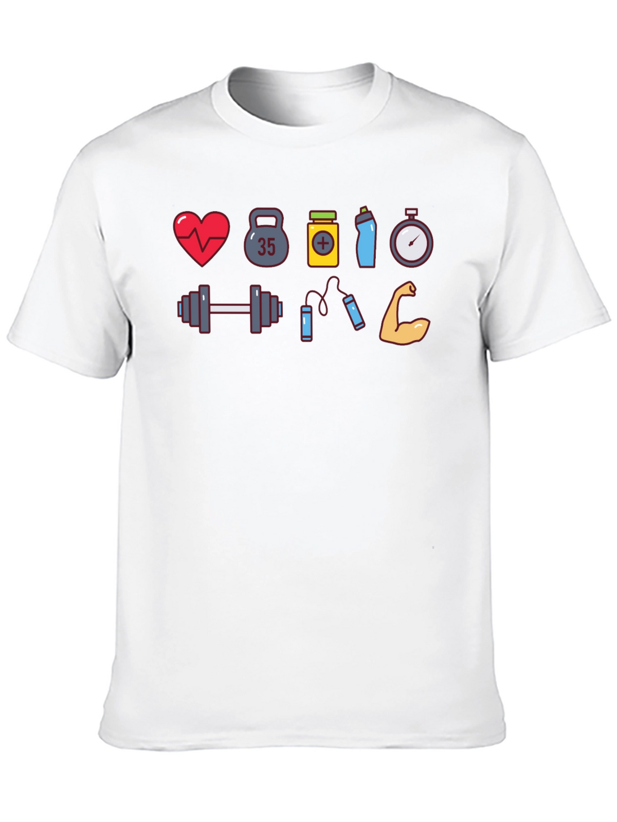 Fitness Icon Black T-Shirt Gym Lover Tee