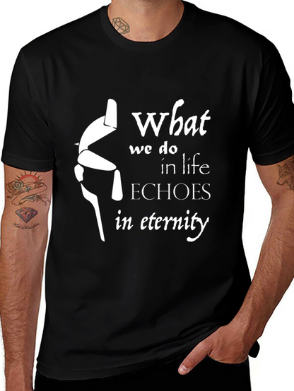 Eternity Echoes T-Shirt - Black Graphic Tee