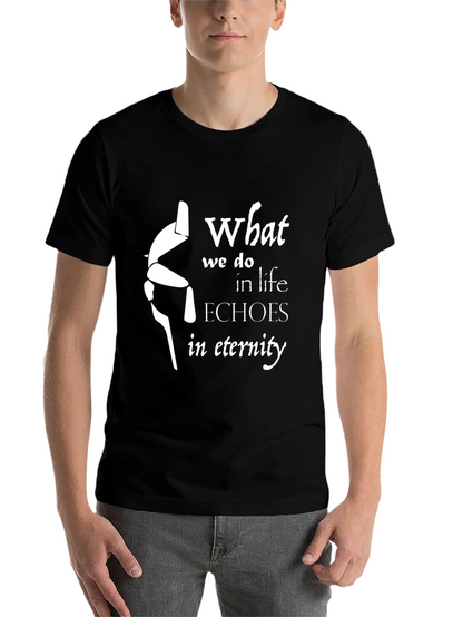 Eternity Echoes T-Shirt - Black Graphic Tee