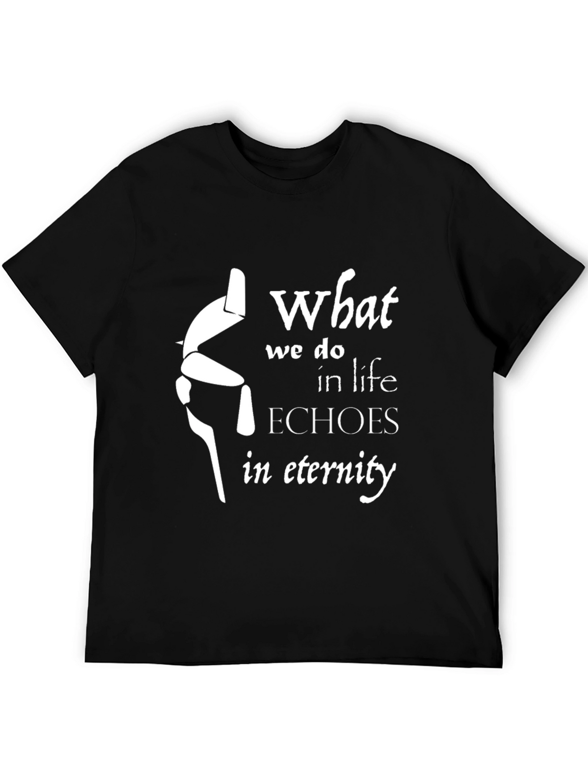 Eternity Echoes T-Shirt - Black Graphic Tee