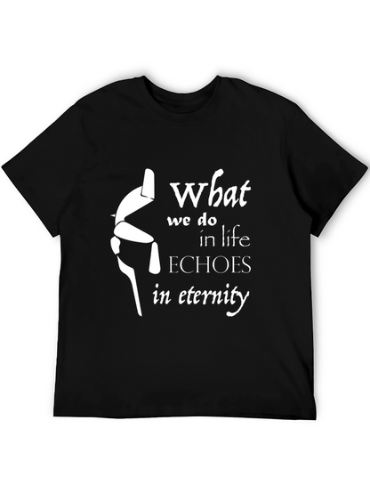Eternity Echoes T-Shirt - Black Graphic Tee