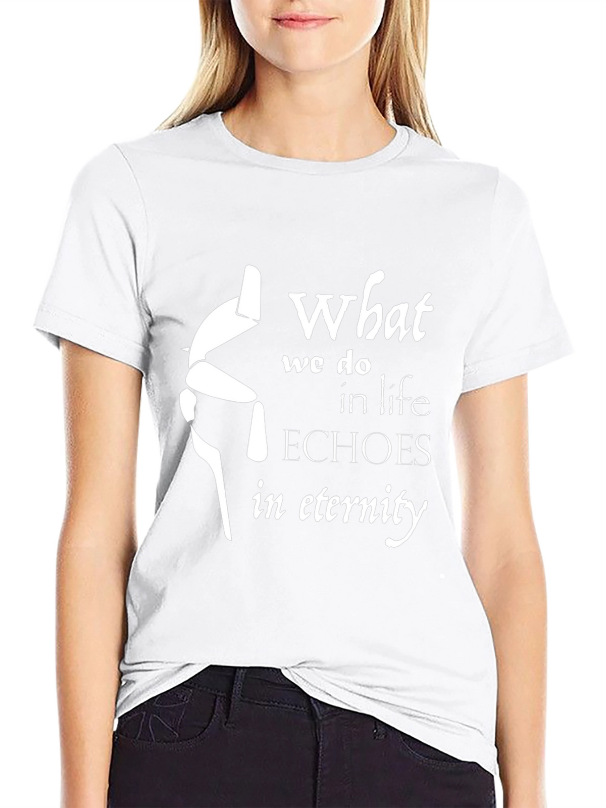 Eternity Echoes T-Shirt - Black Graphic Tee