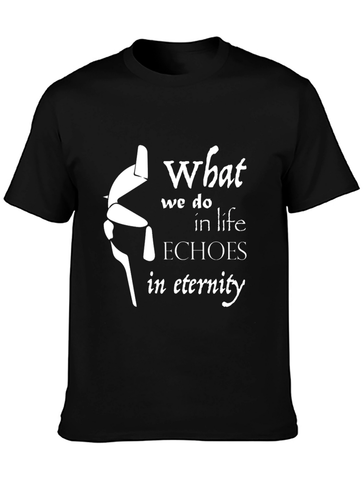 Eternity Echoes T-Shirt - Black Graphic Tee