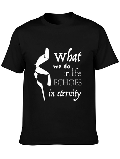 Eternity Echoes T-Shirt - Black Graphic Tee