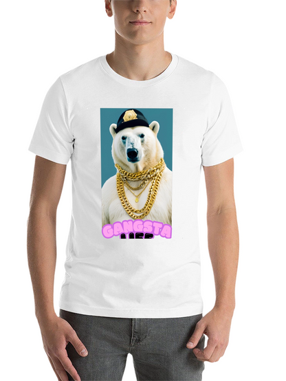 Gangsta Polar Bear Graphic T-Shirt