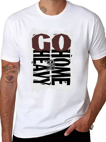 Go Heavy Or Go Home Black Graphic Tee