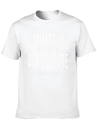 Woman Majoring in Agriculture Graphic T-Shirt