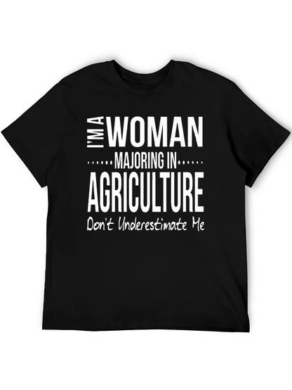 Woman Majoring in Agriculture Graphic T-Shirt