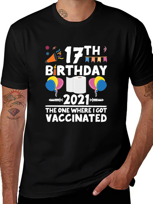 17th Birthday Vaccinated 2021 T-Shirt